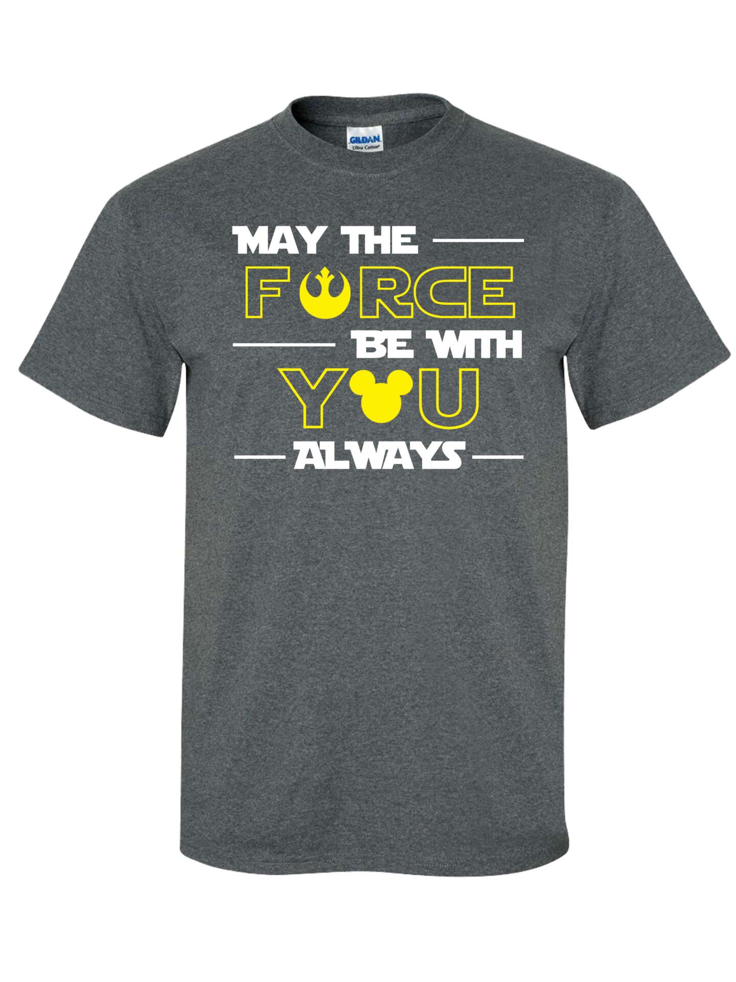 May The Force Be With You - Always - Grey T-Shirt