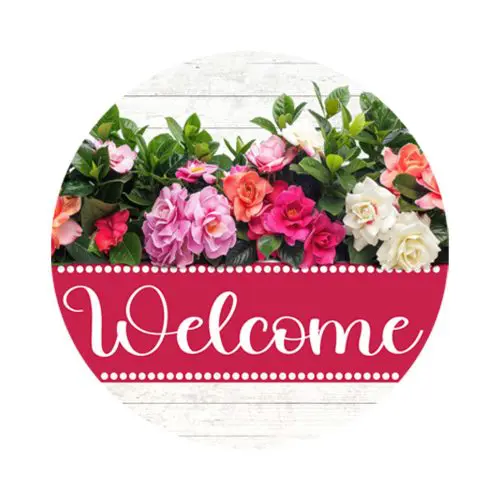 Rose Blend with Greenery Door Hanger