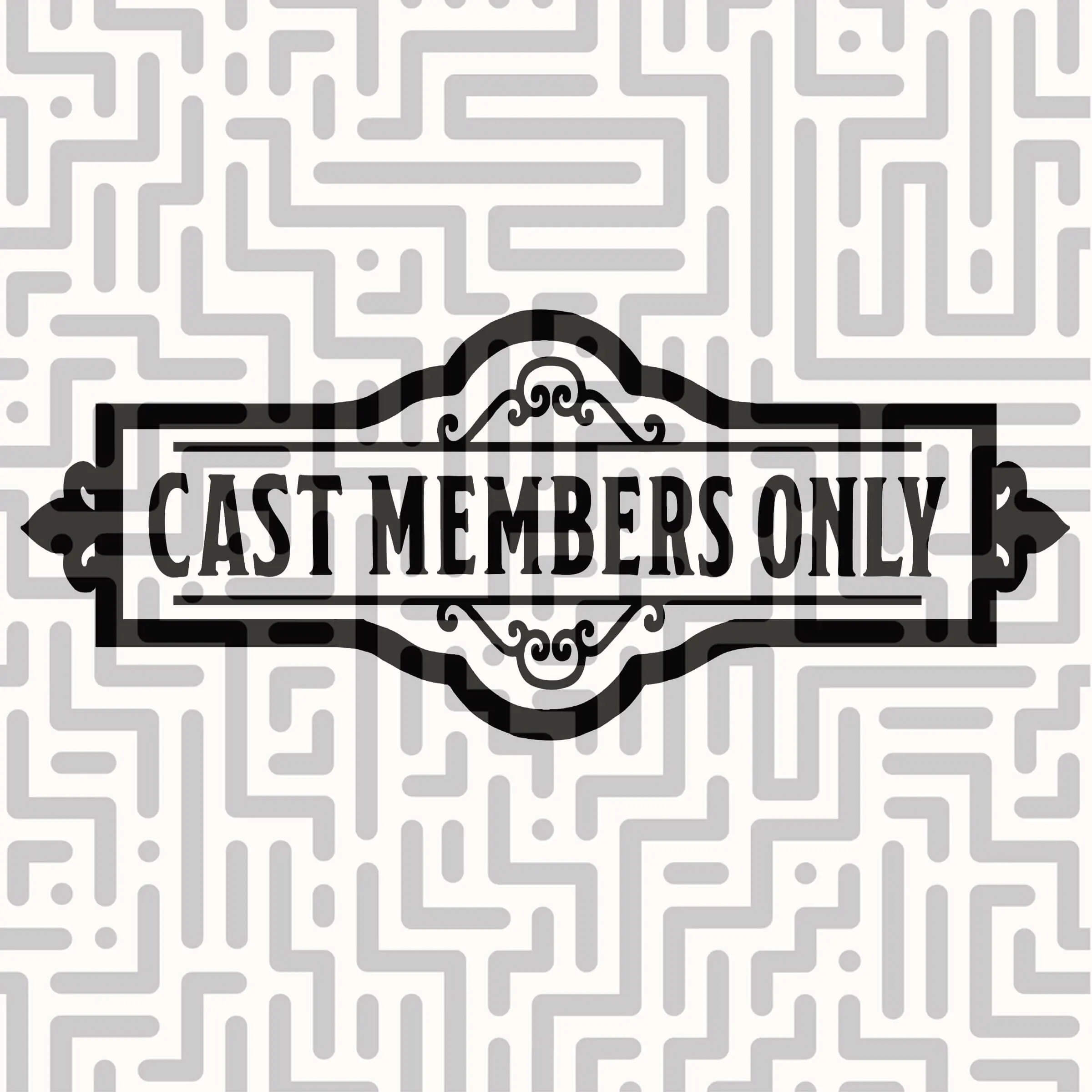 Handcrafted Disney Cast Member Only Sign