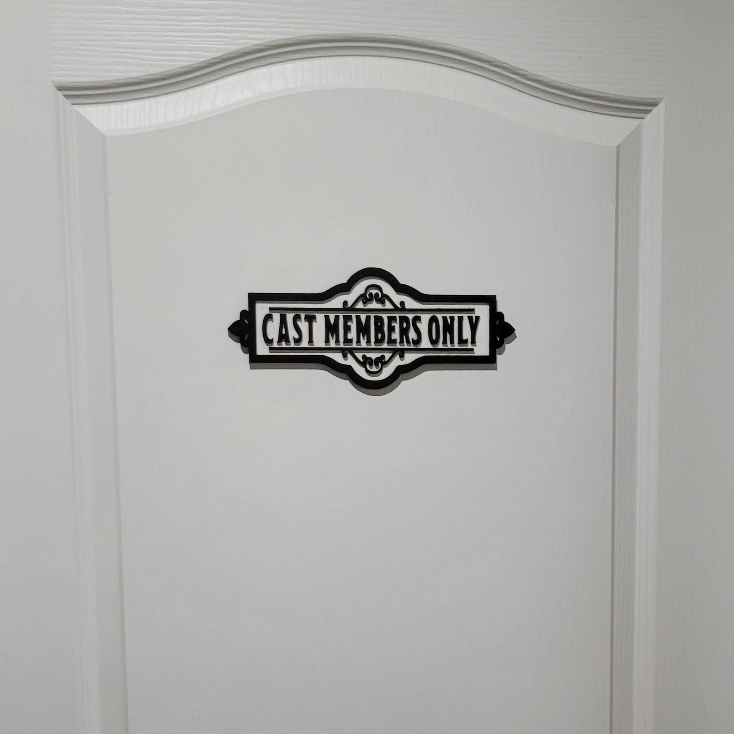 Cast Member Sign Handcrafted Disney Cast Member Only Sign - The Magic Nation™ Hub Shop