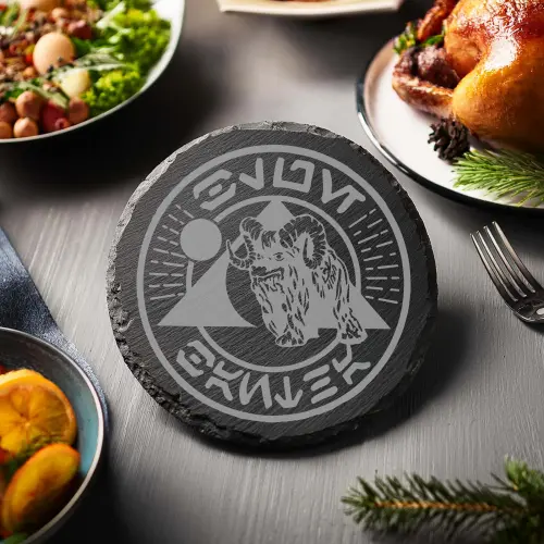 Oga's Cantina Chiseled Slate Coasters