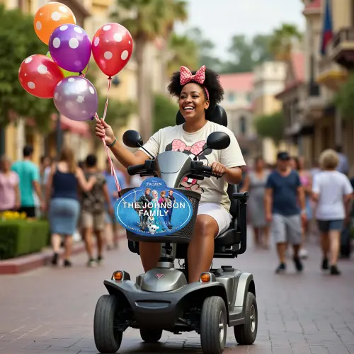 Custom Frozen Scooter - Stroller Name Tag
