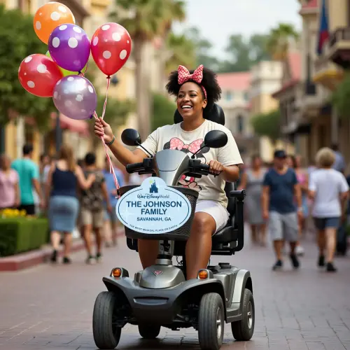 Custom Cast Member Badge Scooter - Stroller Name Tag