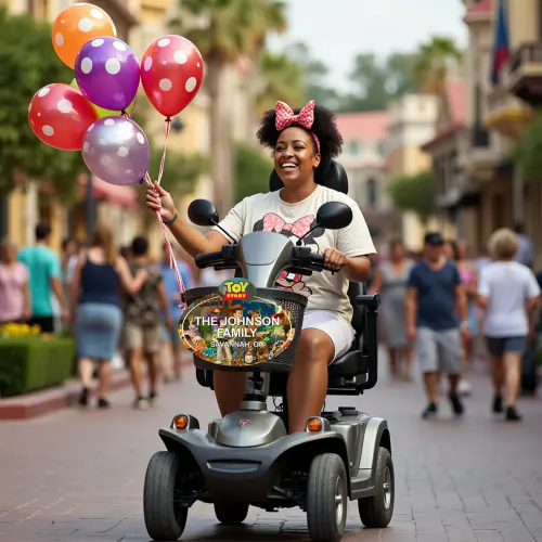 Custom Toy Story Characters Scooter - Stroller Name Tag