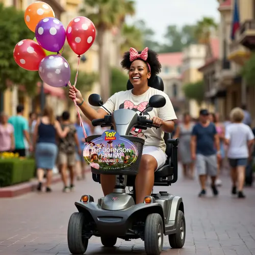 Custom Toy Story 4 Scooter - Stroller Name Tag