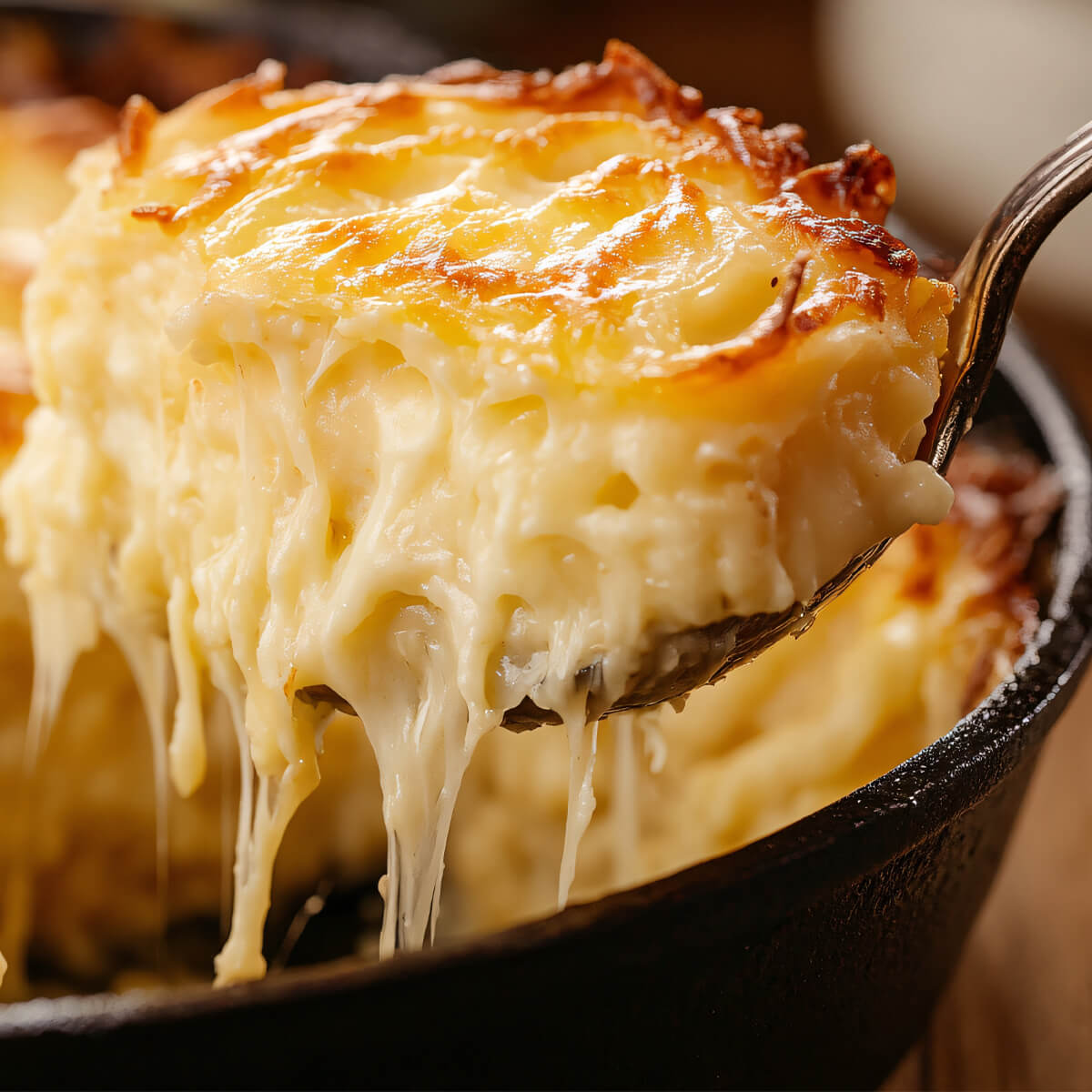 Cheese and Potato and Ham Casserole