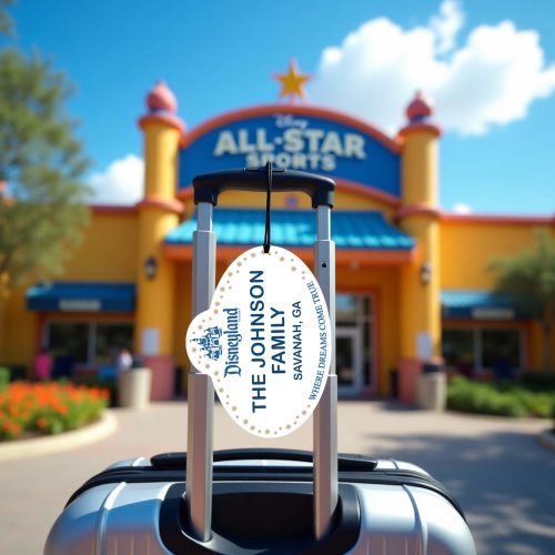 Disneyland Cast Member Name Tag Luggage Tag