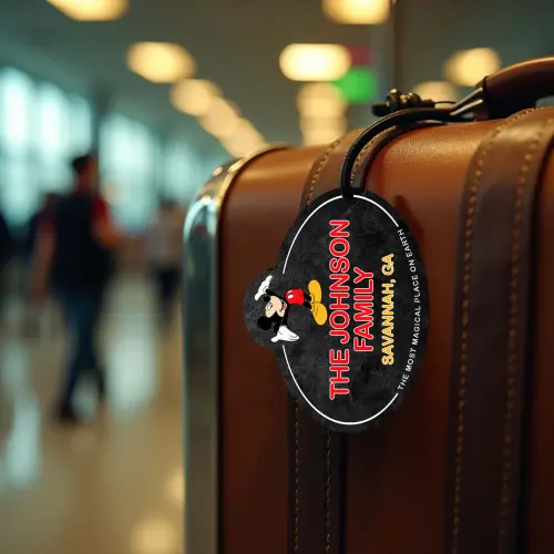 Mickey Mouse Cast Member Name Tag Luggage Tag