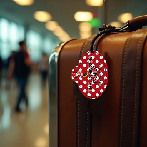 Minnie Mouse Cast Member Name Tag Luggage Tag