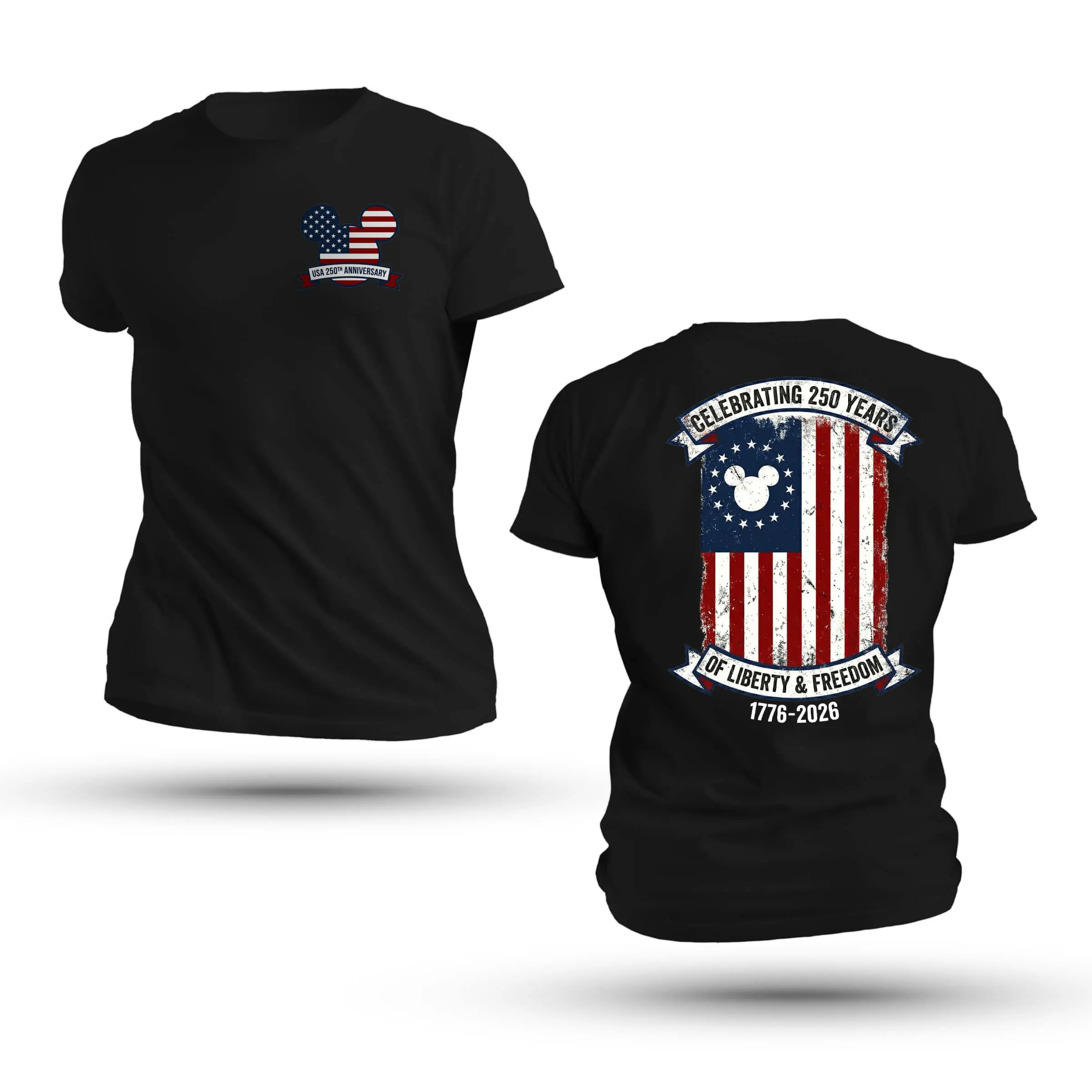 USA 250th Anniversary Mickey Inspired Shirt – 1776-2026 Patriotic Tee