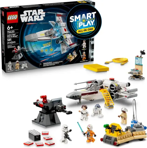 LEGO Star Wars SMART Play: Luke’s Red Five X-Wing Interactive Building Toy