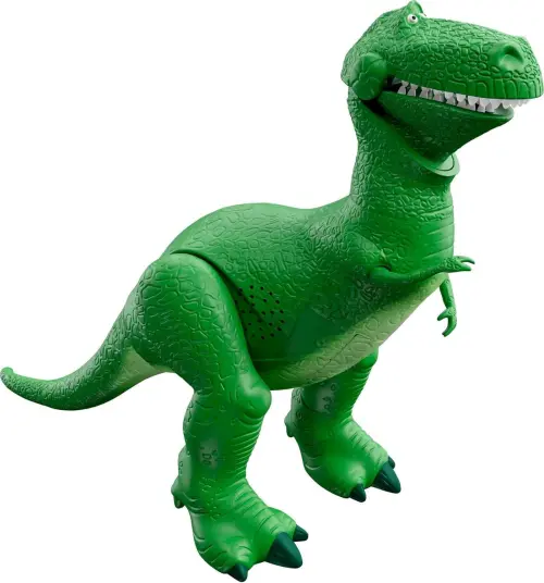 Mattel Disney Pixar Toy Story Toys, Moving & Talking Rex Dinosaur Figure, Roarin’ Laughs, 10.8 Inches Tall with 40 Phrases and Mouth & Arm Motion