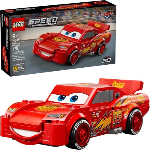LEGO Speed Champions Lightning McQueen Toy - Disney Pixar Cars Building Blocks for Kids