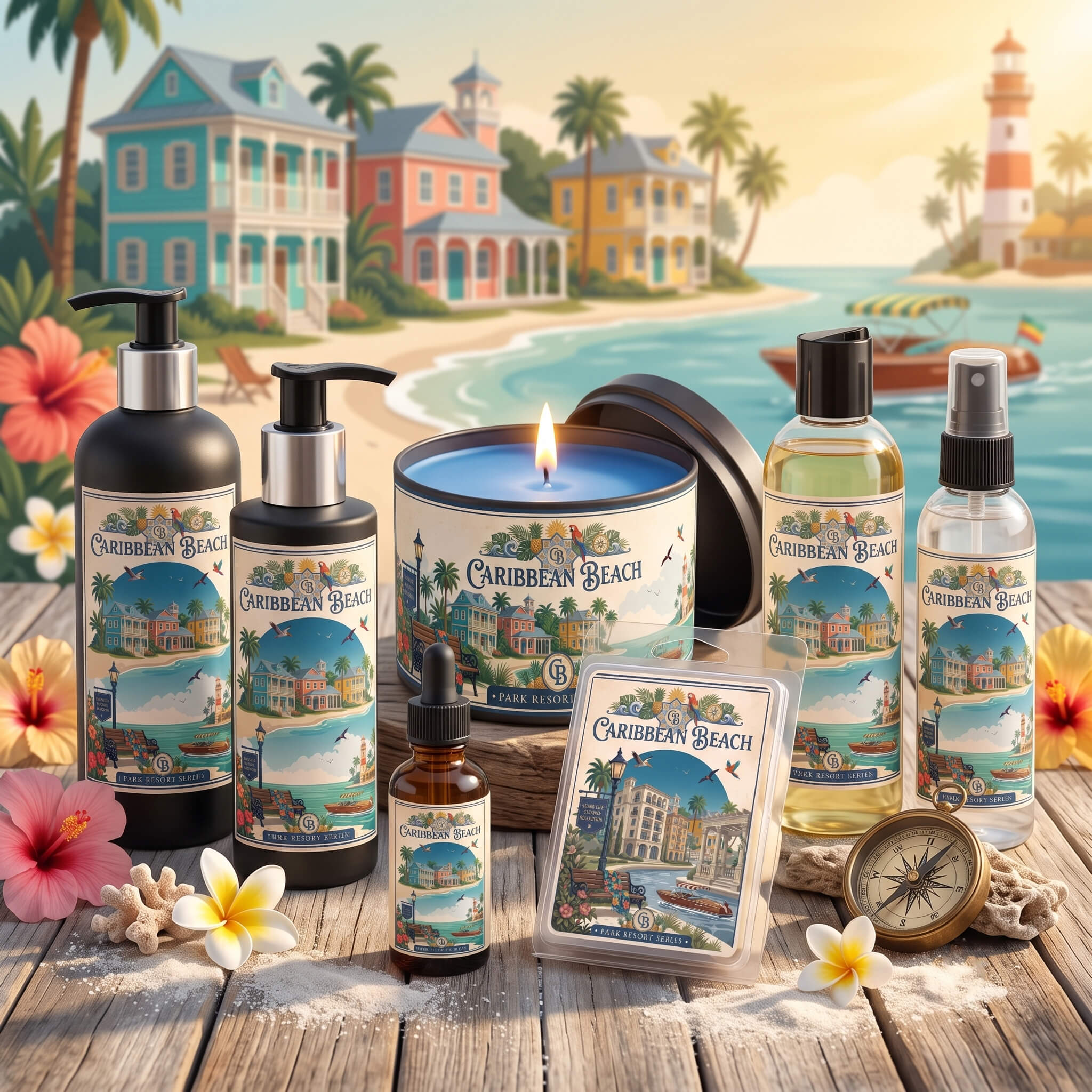 caribbean beach disney resort scents fragrance collection