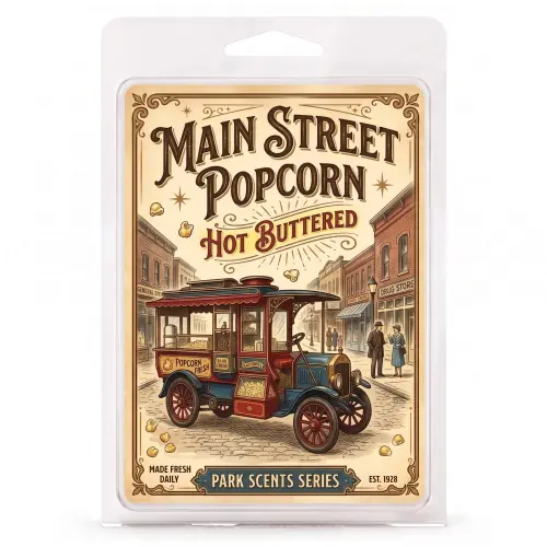 main street popcorn disney park scents fragrance wax melts