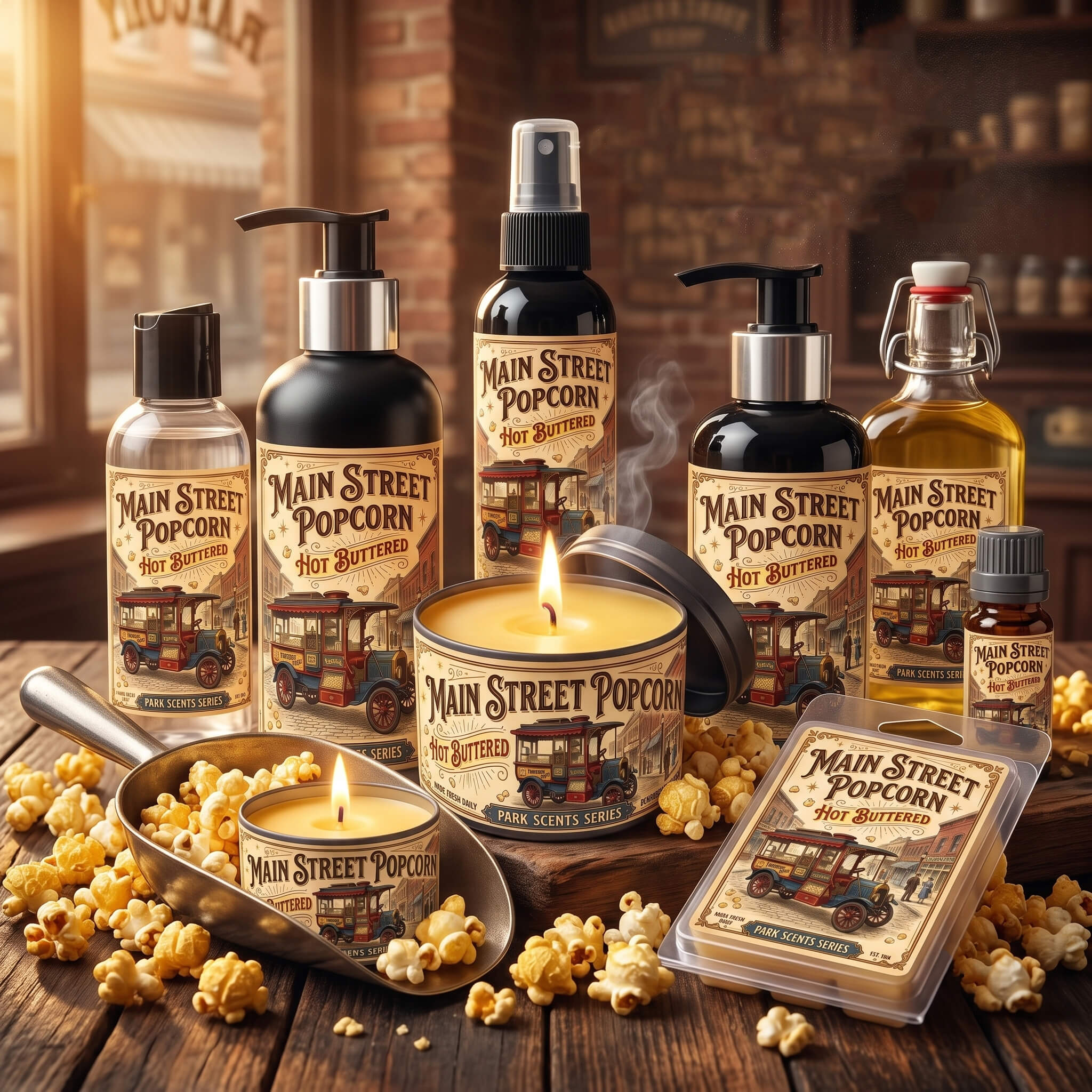 Main Street Popcorn Disney Park Scents Fragrance Collection