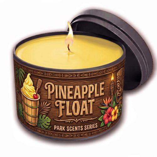 pineapple float disney park scents candles large