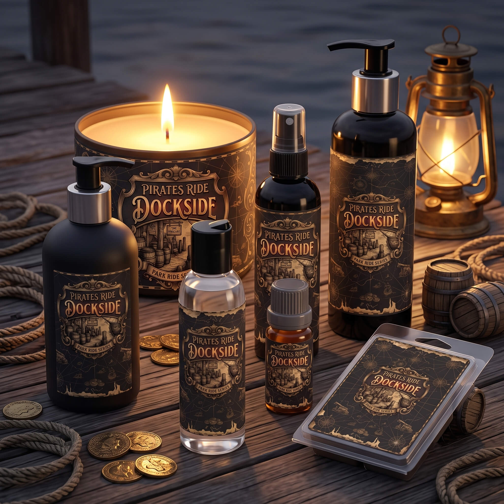 Pirates Ride Dockside Disney Park Ride Scents Fragrance Collection