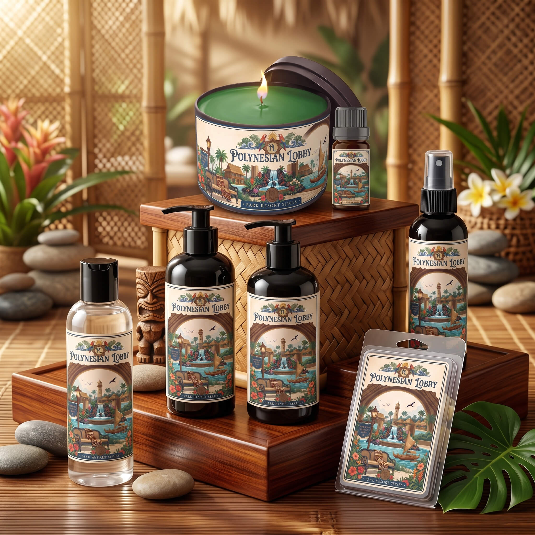 polynesian lobby disney resort scents fragrance collection